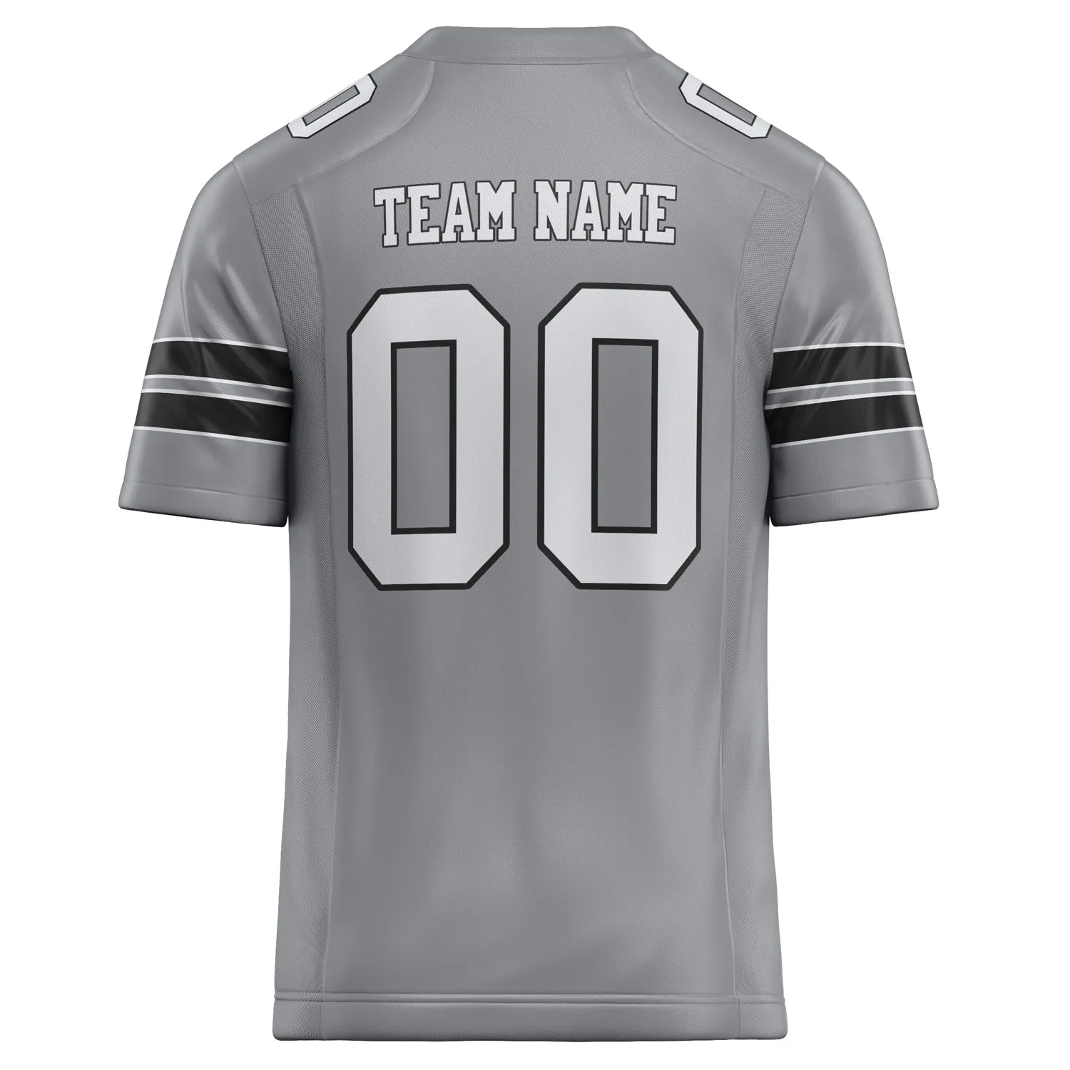 Custom Light Gray White Solid Colour Football Jersey sold by Tailorly product image thumbnail 4