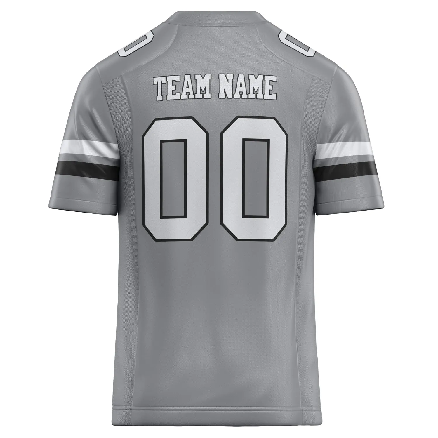 Custom Light Gray White Solid Colour Football Jersey sold by Tailorly product image thumbnail 4