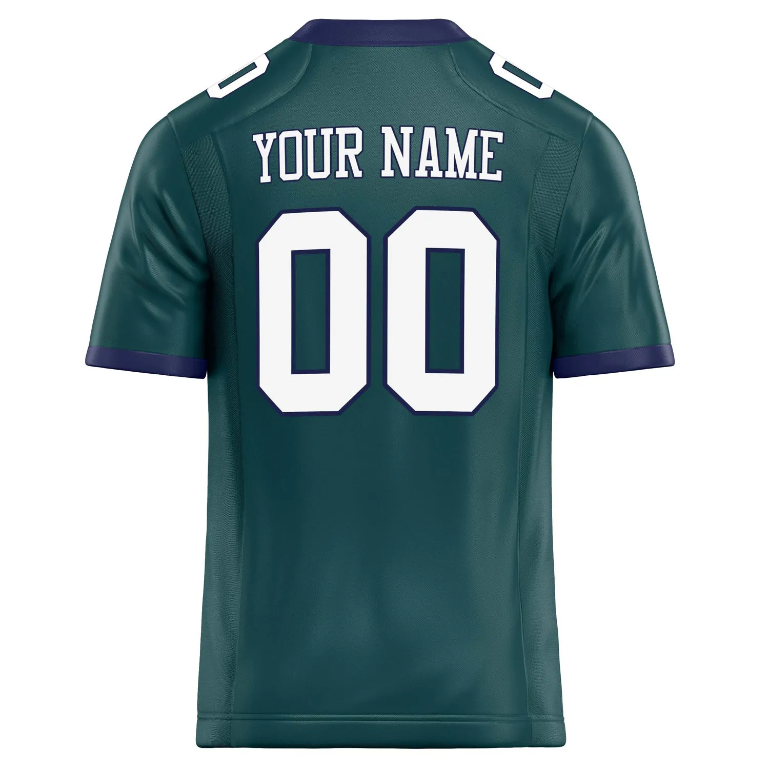 Custom Midnight Green White Solid Colour Football Jersey sold by Tailorly product image thumbnail 4