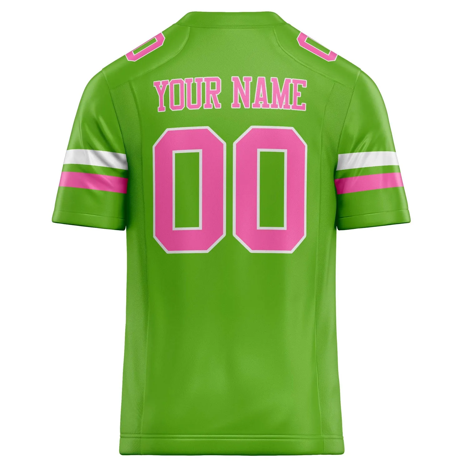 Custom Neon Green pink Solid Colour Football Jersey sold by Tailorly product image thumbnail 4