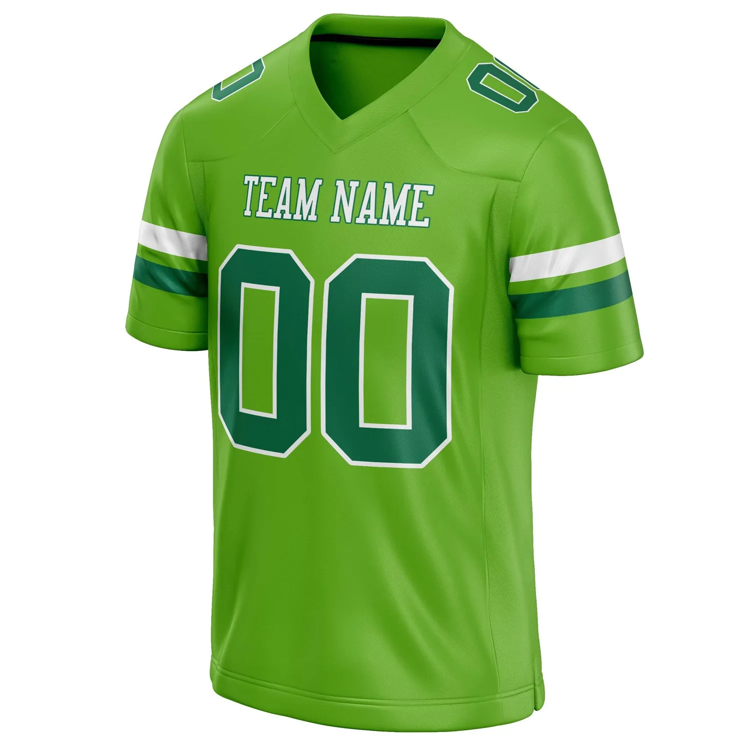 Custom Neon Green kelly green Solid Colour Football Jersey sold by Tailorly product image thumbnail 3