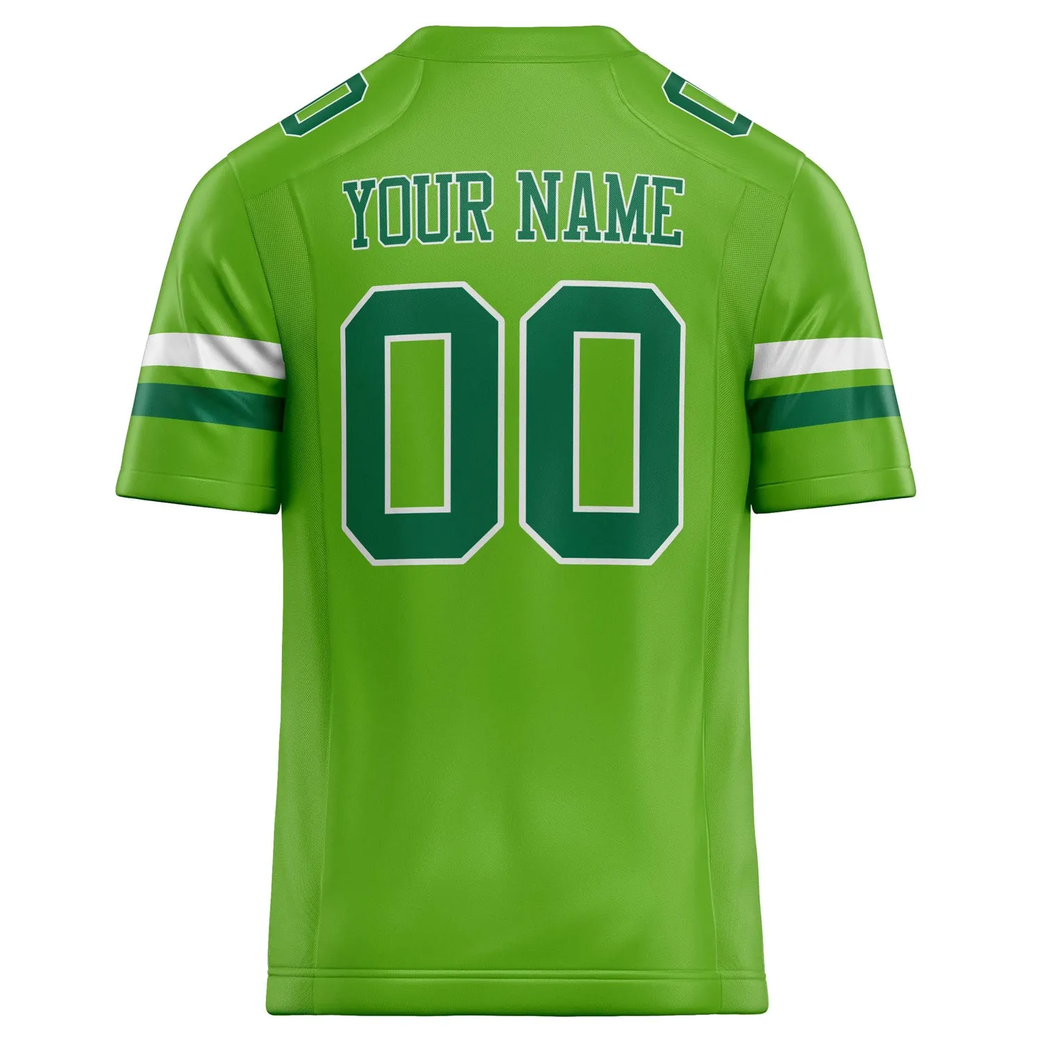 Custom Neon Green kelly green Solid Colour Football Jersey sold by Tailorly product image thumbnail 4