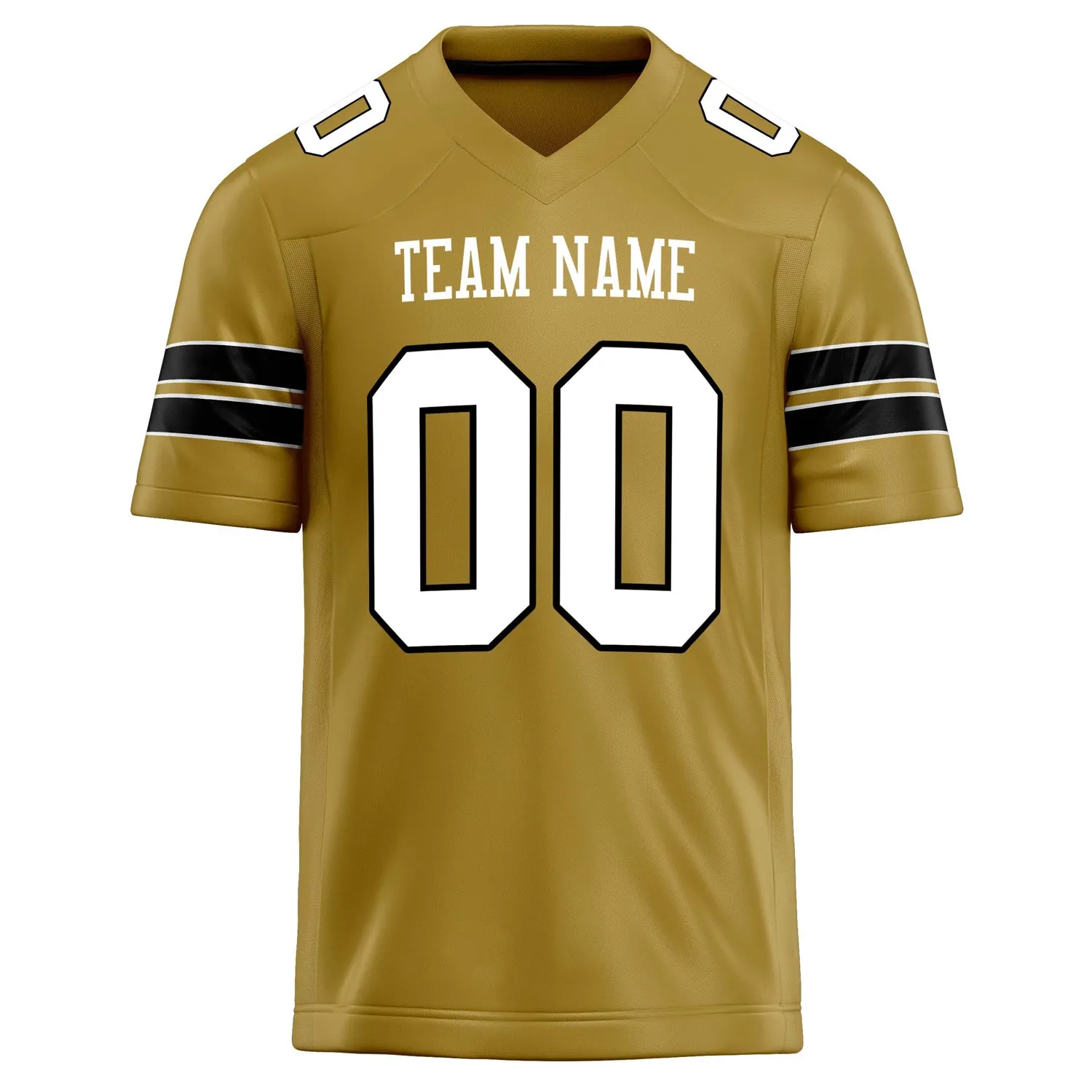 Custom Old Gold White Solid Colour Football Jersey sold by Tailorly product image thumbnail 2