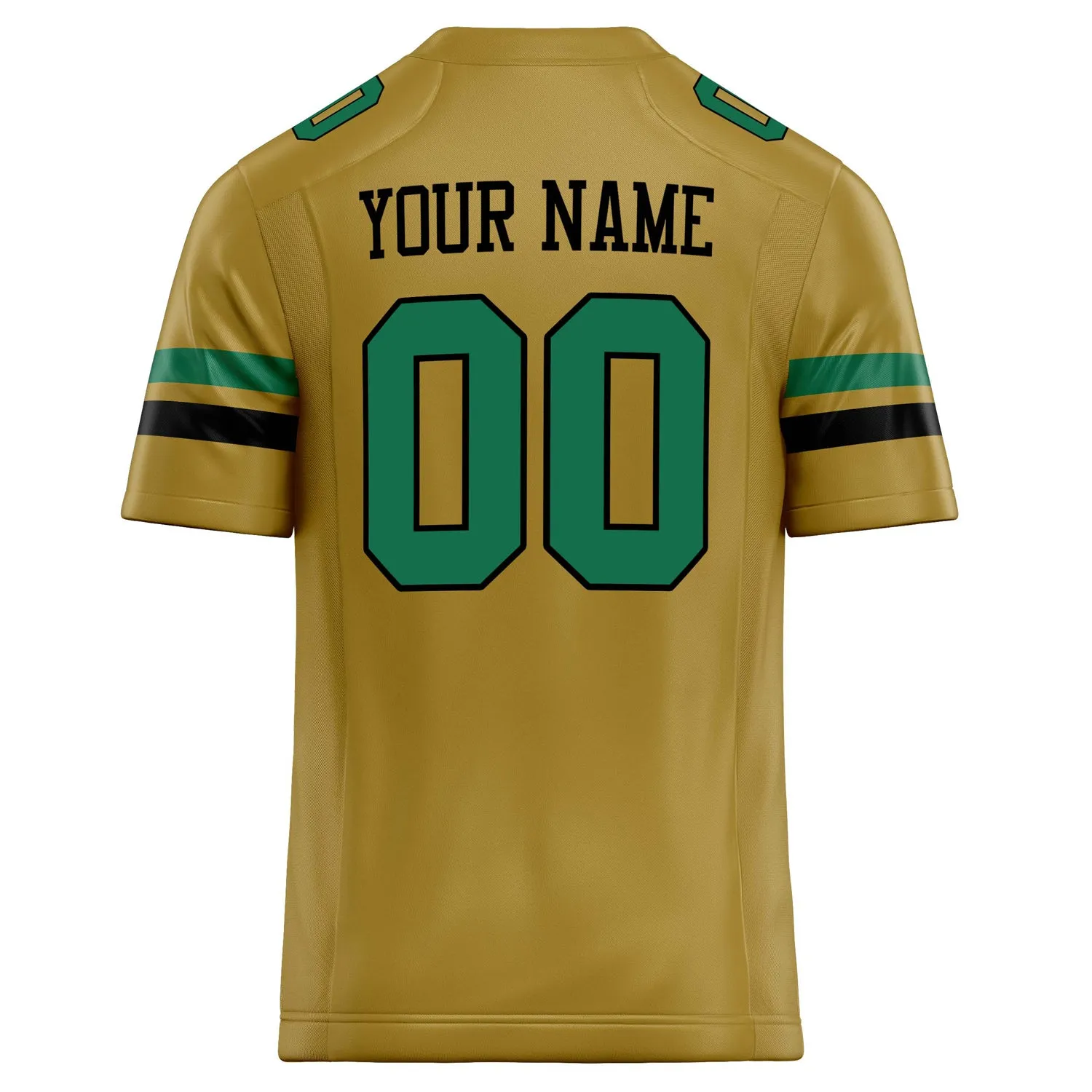 Custom Old Gold green Solid Colour Football Jersey sold by Tailorly product image thumbnail 4