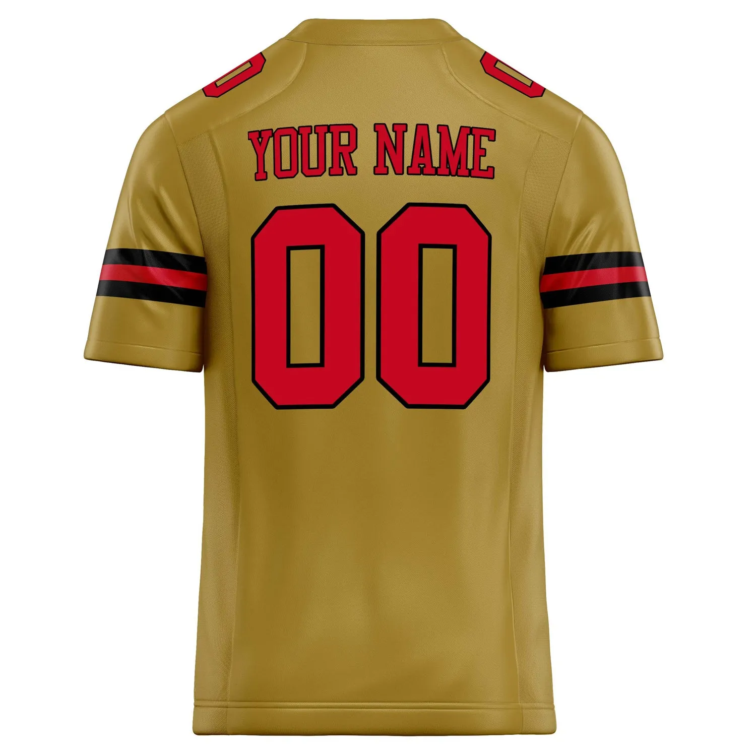 Custom Old Gold red Solid Colour Football Jersey sold by Tailorly product image thumbnail 4