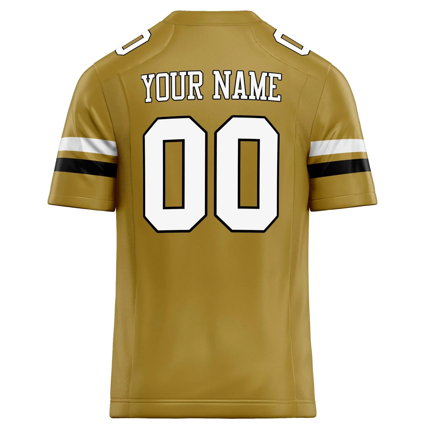 Custom Old Gold White Solid Colour Football Jersey sold by Tailorly product image thumbnail 4