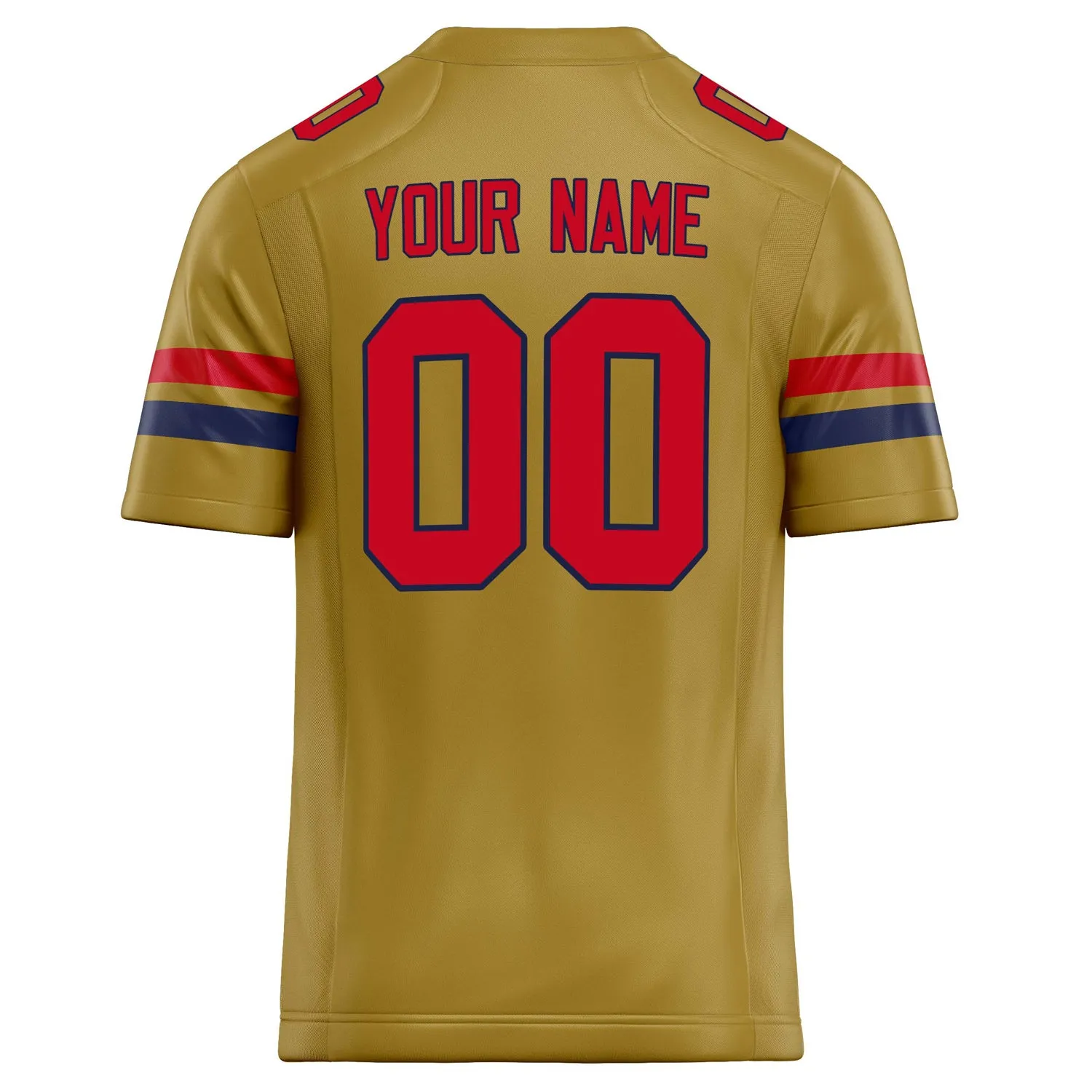 Custom Old Gold red Solid Colour Football Jersey sold by Tailorly product image thumbnail 4