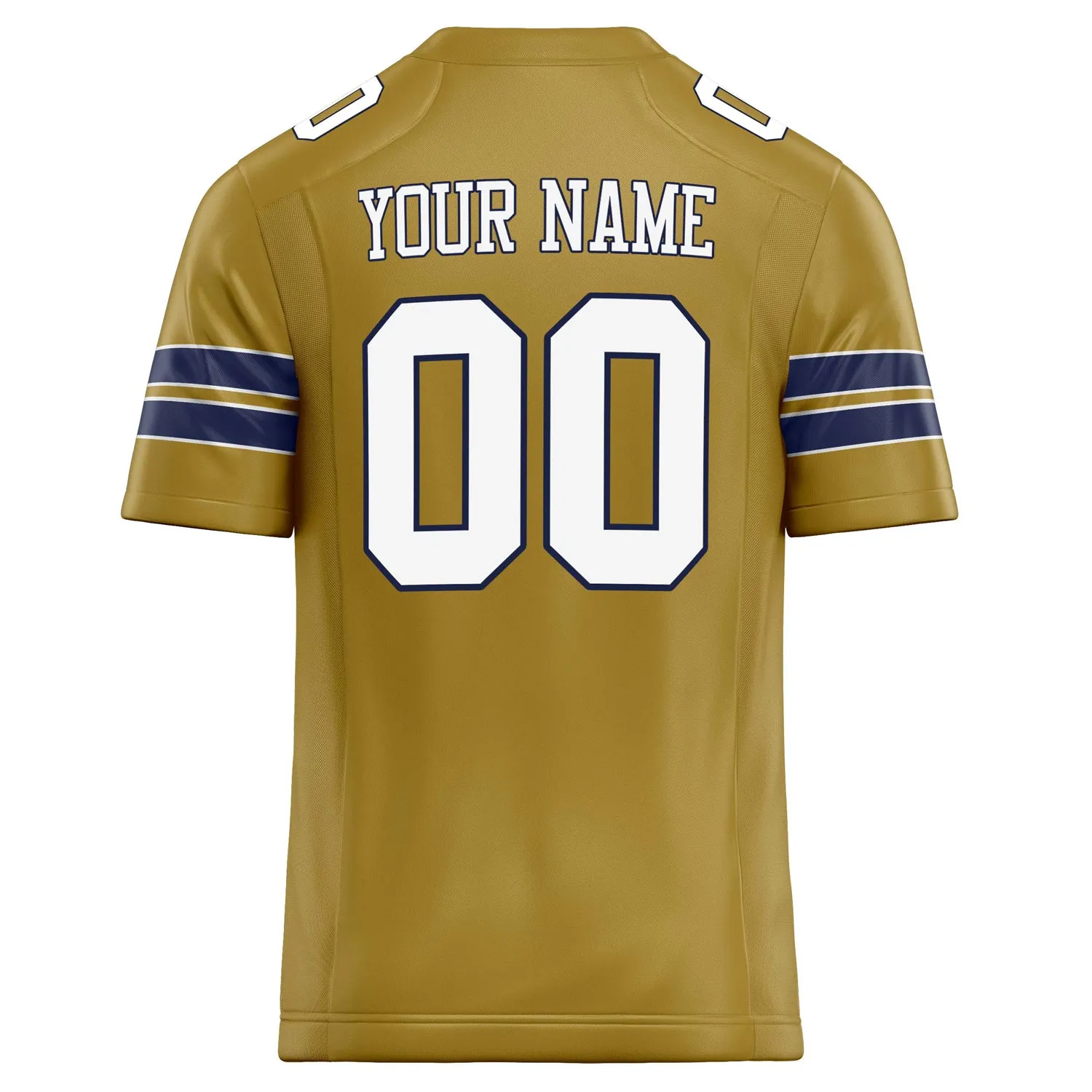 Custom Old Gold White Solid Colour Football Jersey sold by Tailorly product image thumbnail 4