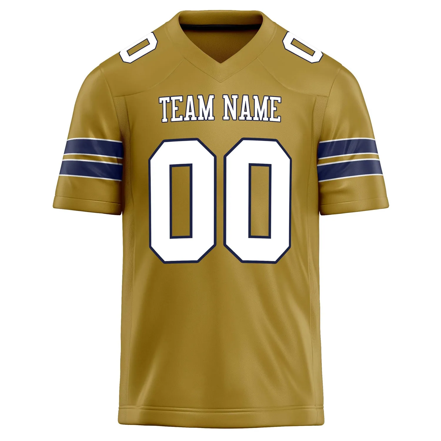 Custom Old Gold White Solid Colour Football Jersey sold by Tailorly product image thumbnail 2