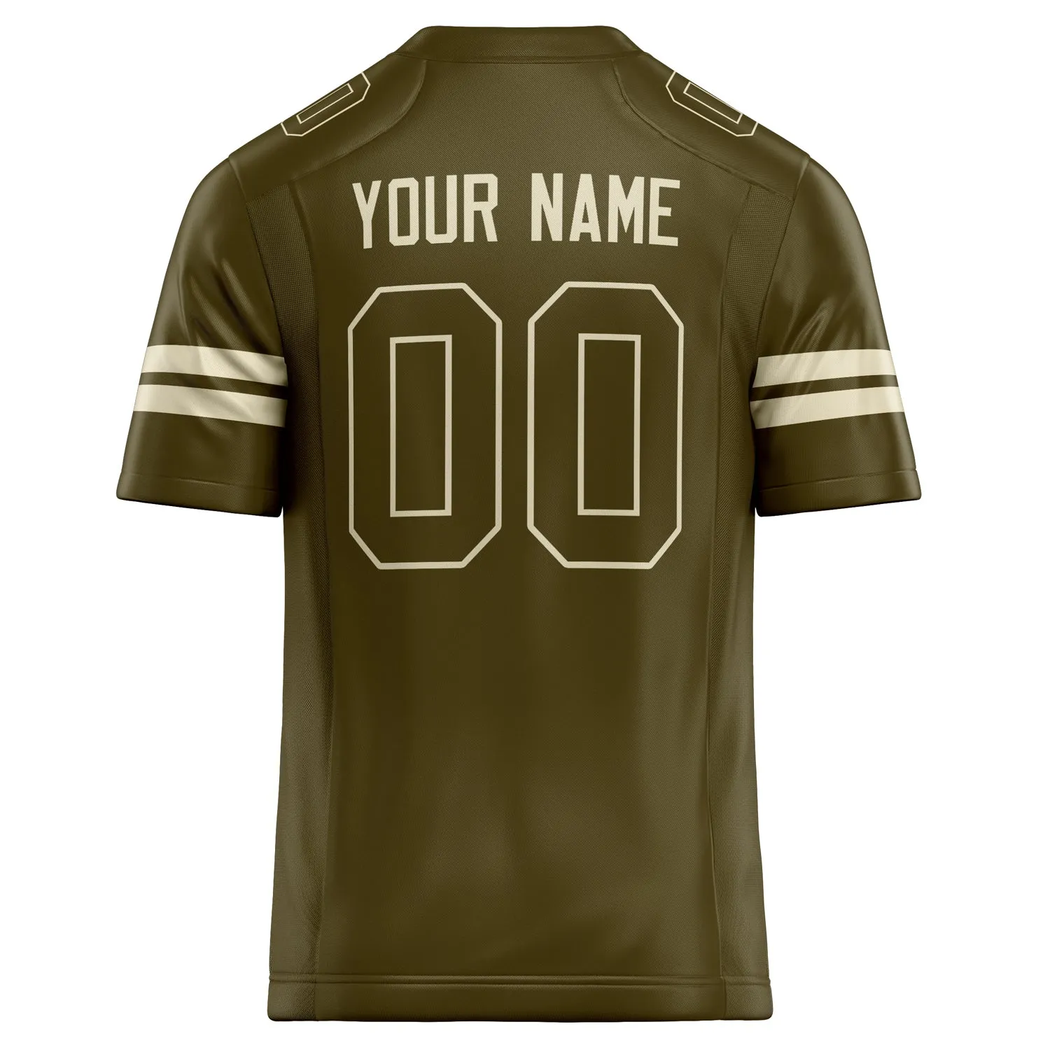 Custom Olive cream Solid Colour Football Jersey sold by Tailorly product image thumbnail 4