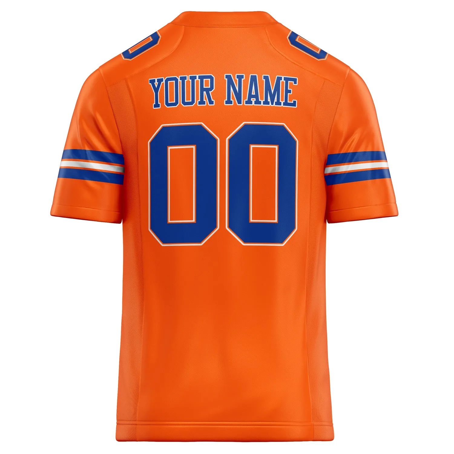 Custom Orange royal Solid Colour Football Jersey sold by Tailorly product image thumbnail 4