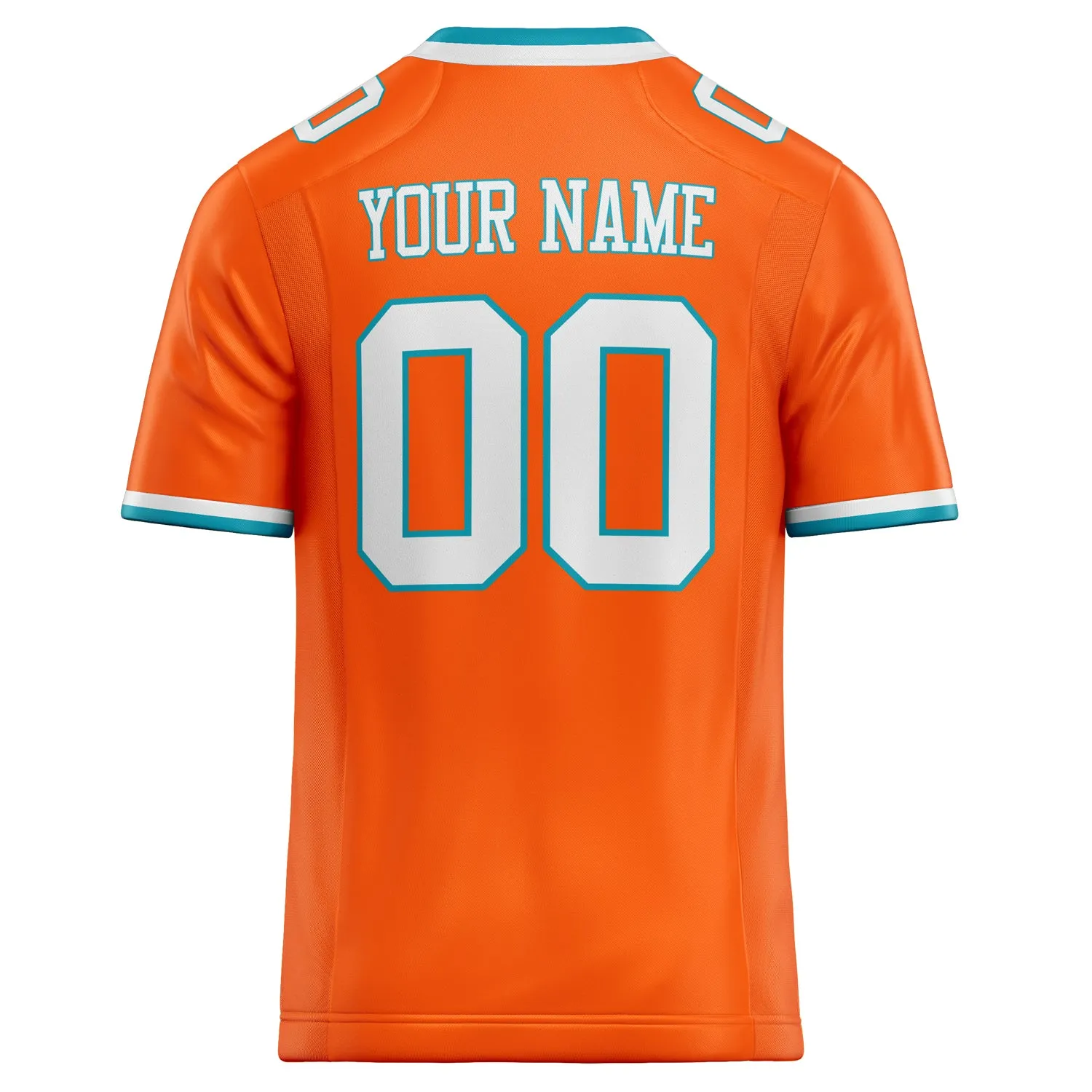 Custom Orange White Solid Colour Football Jersey sold by Tailorly product image thumbnail 4