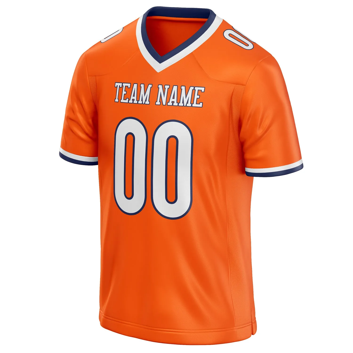 Custom Orange White Solid Colour Football Jersey sold by Tailorly product image thumbnail 3