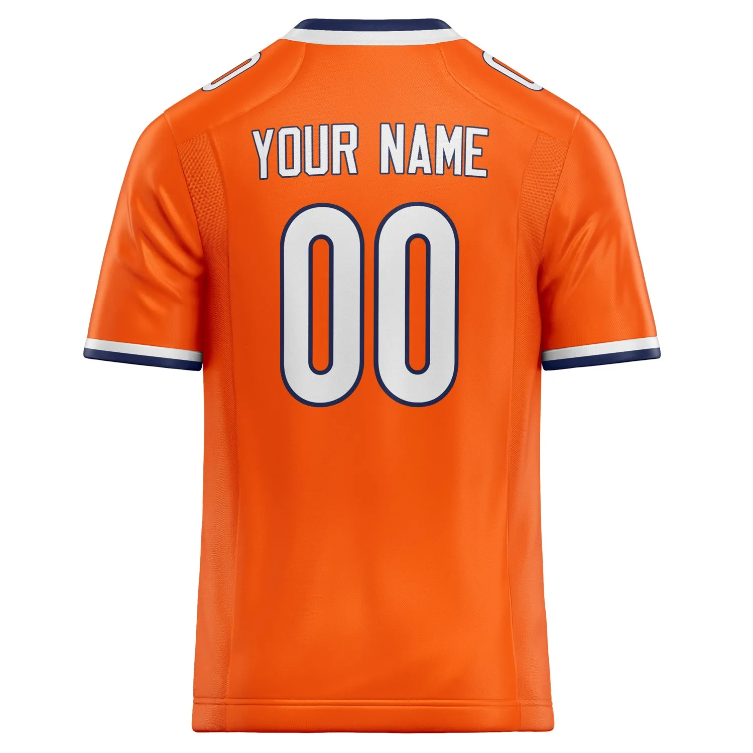 Custom Orange White Solid Colour Football Jersey sold by Tailorly product image thumbnail 4