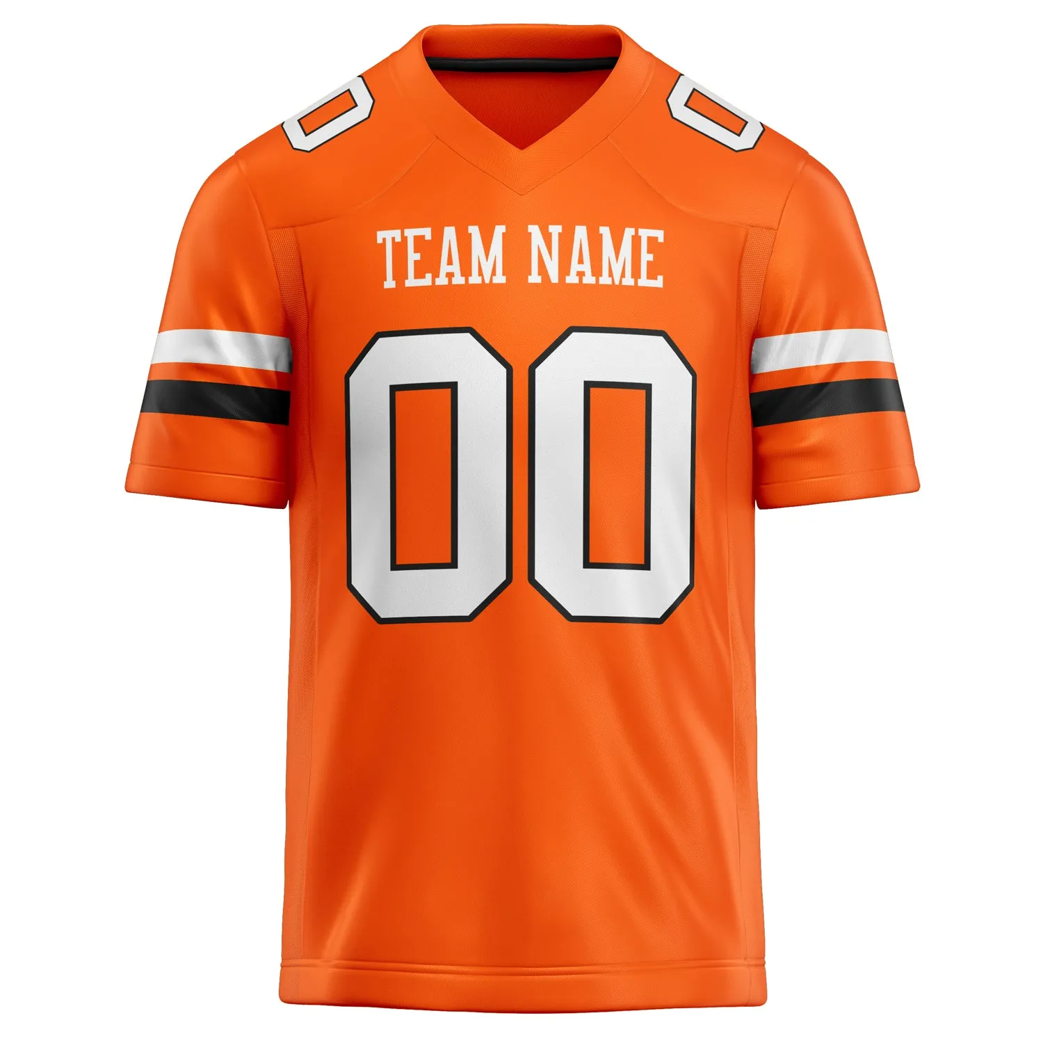Custom Orange White Solid Colour Football Jersey sold by Tailorly product image thumbnail 2