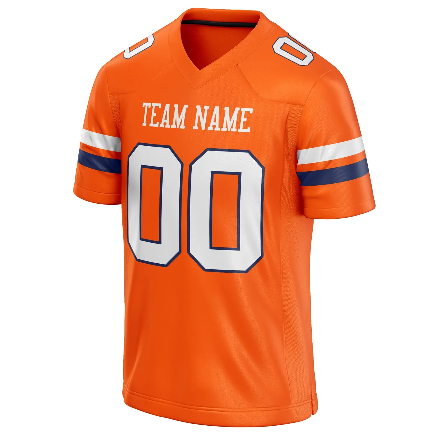 Custom Orange White Solid Colour Football Jersey sold by Tailorly product image thumbnail 3