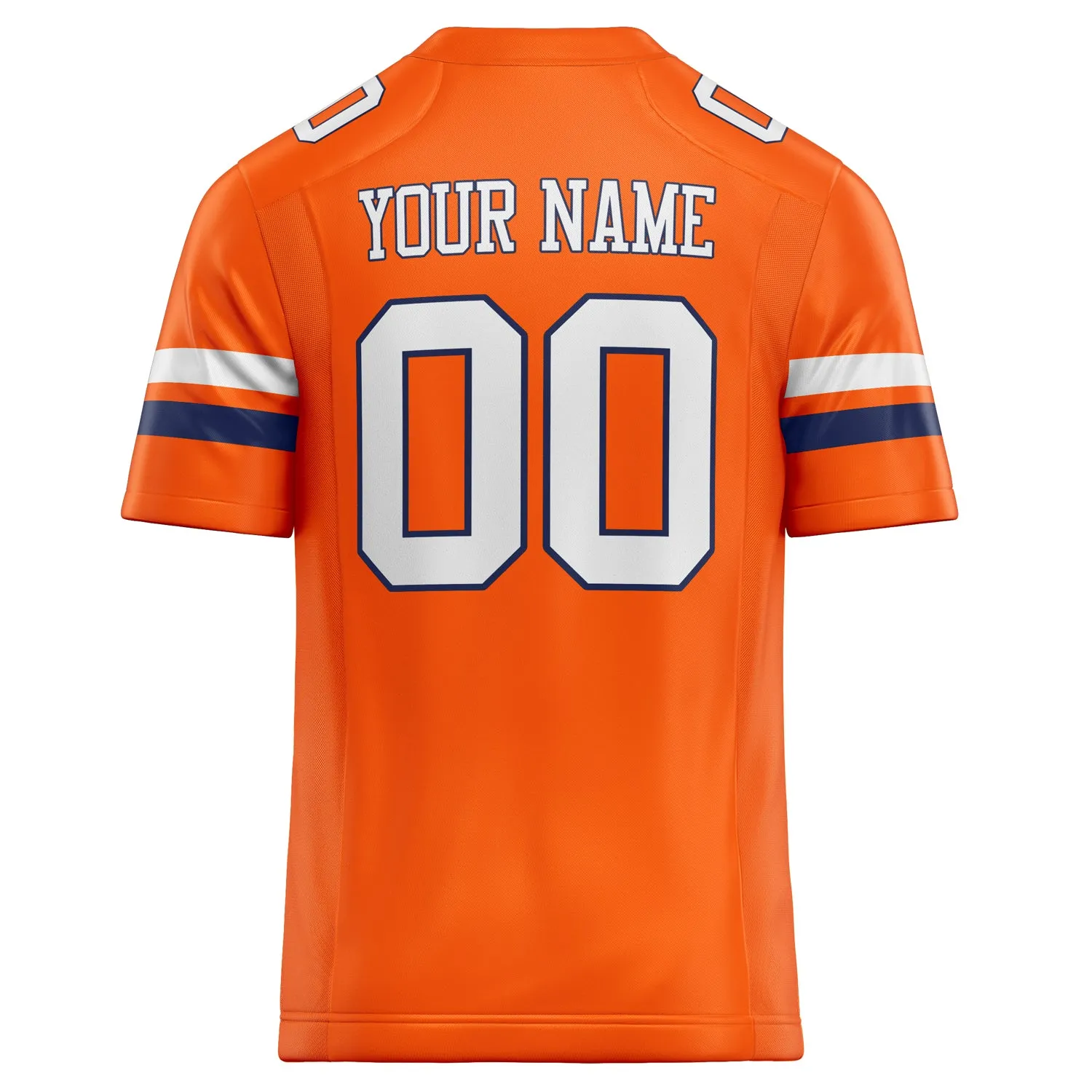 Custom Orange White Solid Colour Football Jersey sold by Tailorly product image thumbnail 4