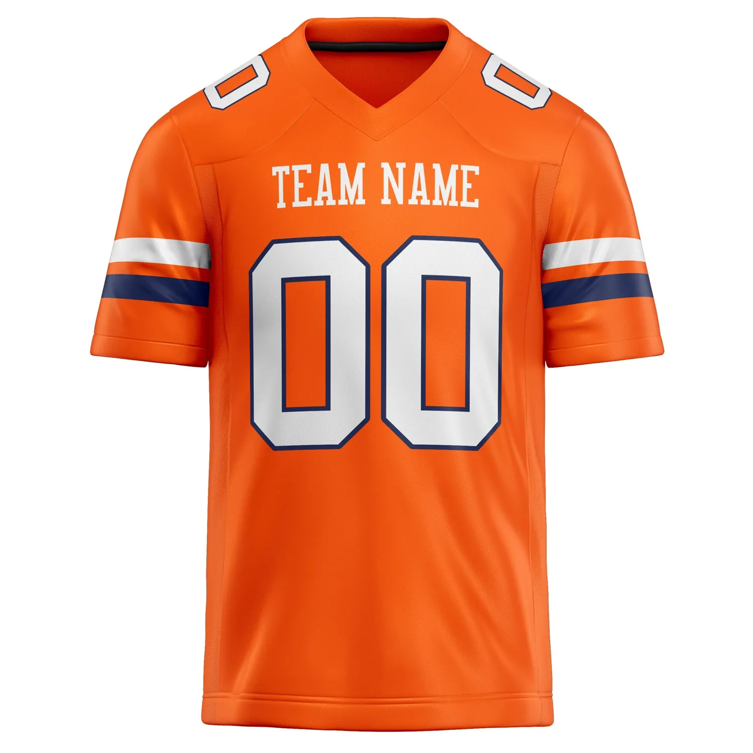Custom Orange White Solid Colour Football Jersey sold by Tailorly product image thumbnail 2
