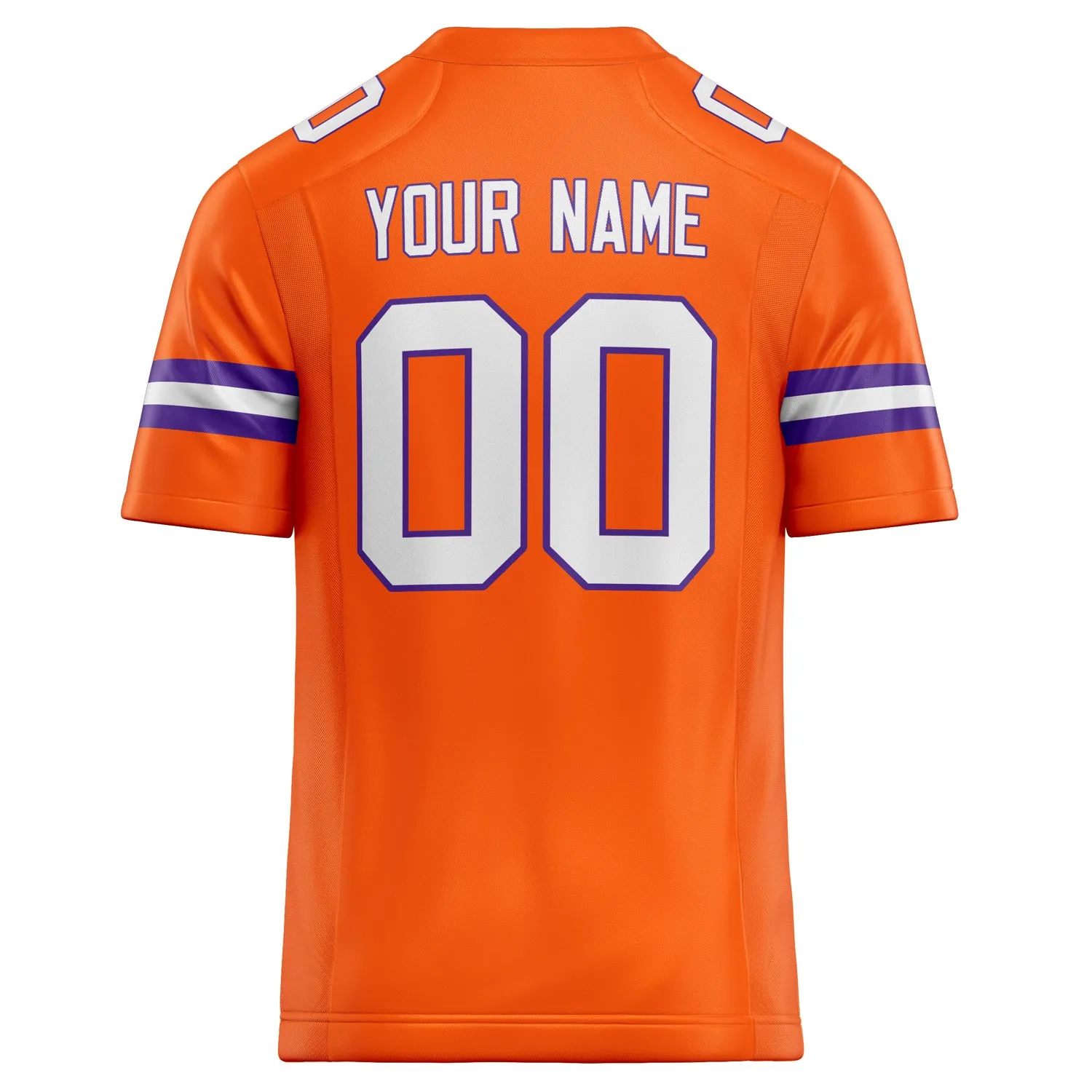 Custom Orange White Solid Colour Football Jersey sold by Tailorly product image thumbnail 4