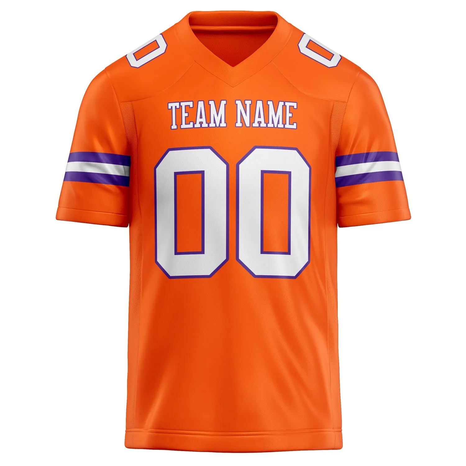 Custom Orange White Solid Colour Football Jersey sold by Tailorly product image thumbnail 2
