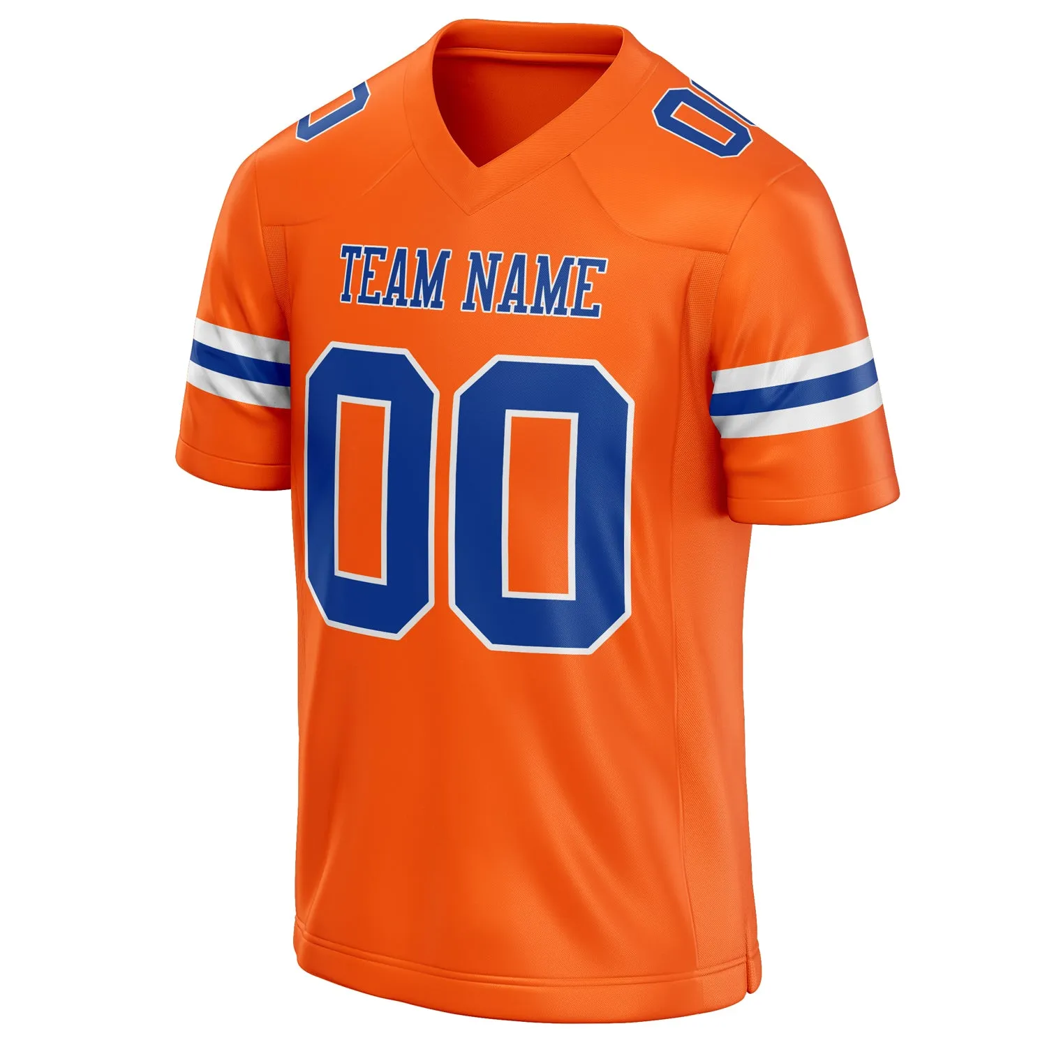 Custom Orange royal Solid Colour Football Jersey sold by Tailorly product image thumbnail 3