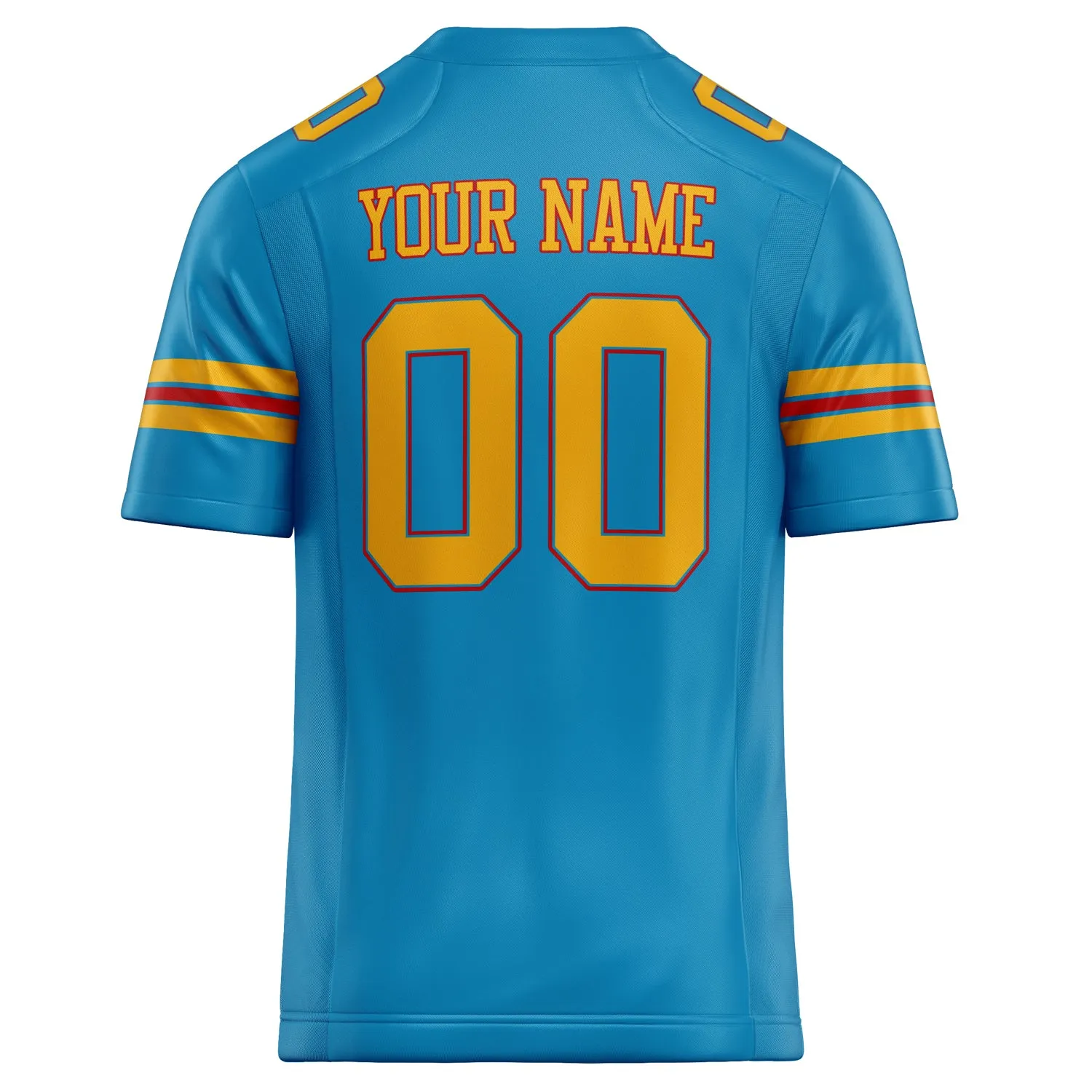 Custom Panther Blue gold Solid Colour Football Jersey sold by Tailorly product image thumbnail 4