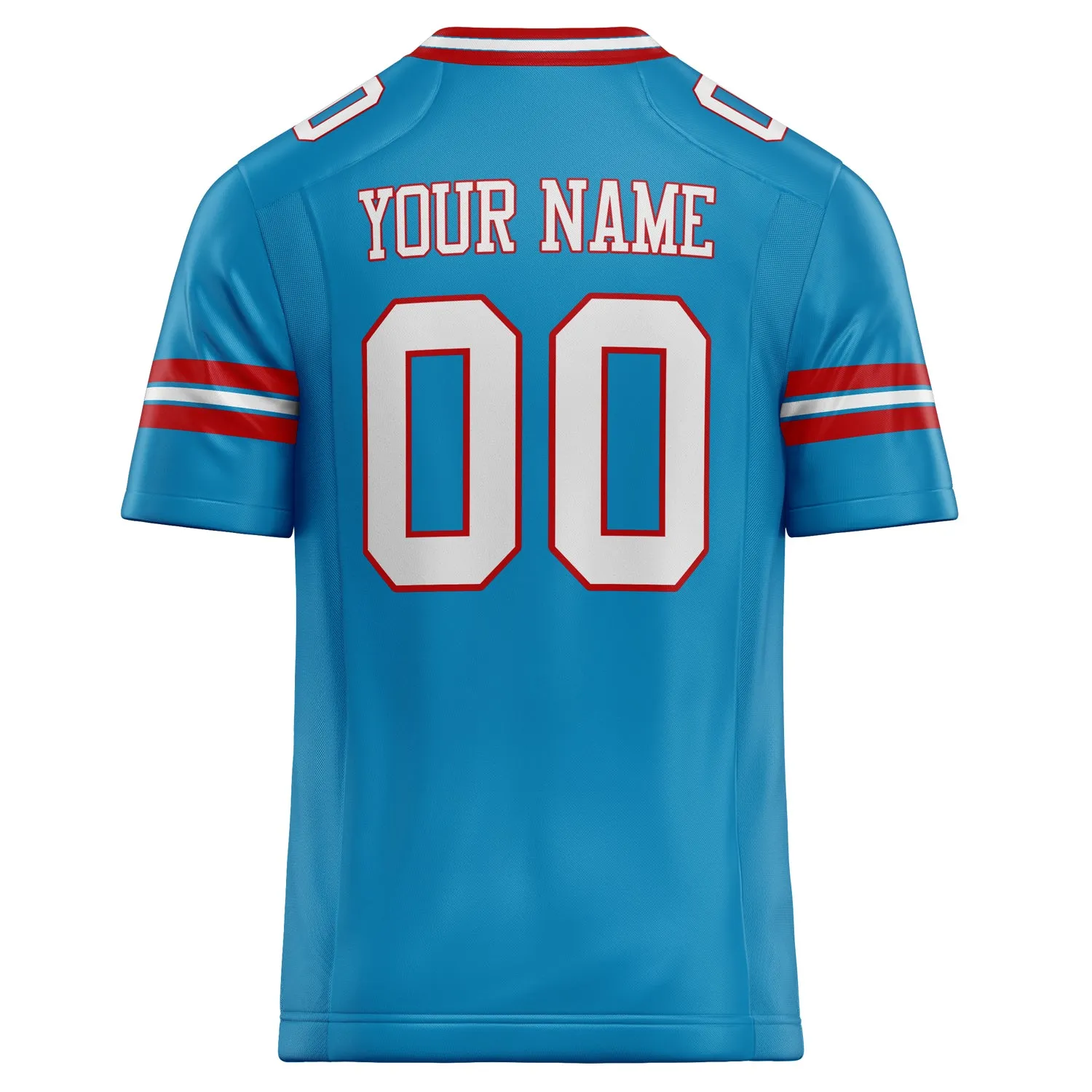 Custom Panther Blue White Solid Colour Football Jersey sold by Tailorly product image thumbnail 4
