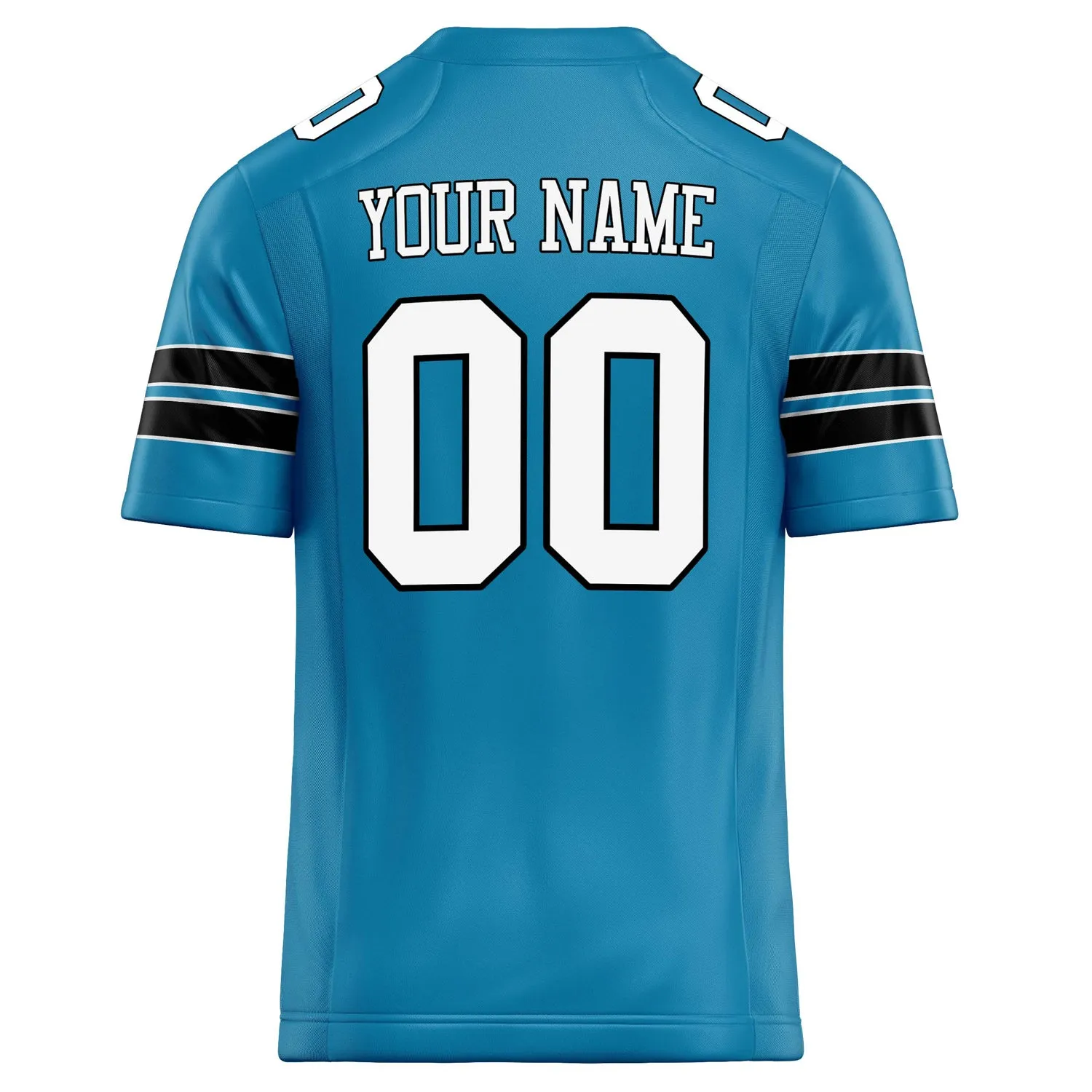 Custom Panther Blue White Solid Colour Football Jersey sold by Tailorly product image thumbnail 4