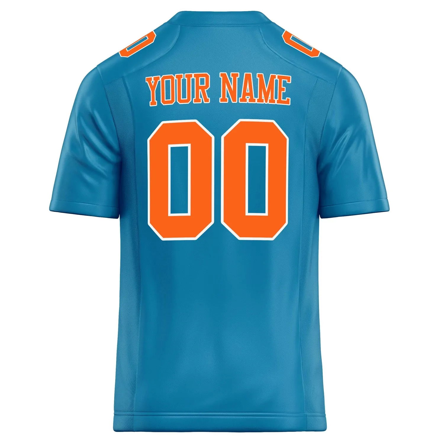 Custom Panther Blue orange Solid Colour Football Jersey sold by Tailorly product image thumbnail 4