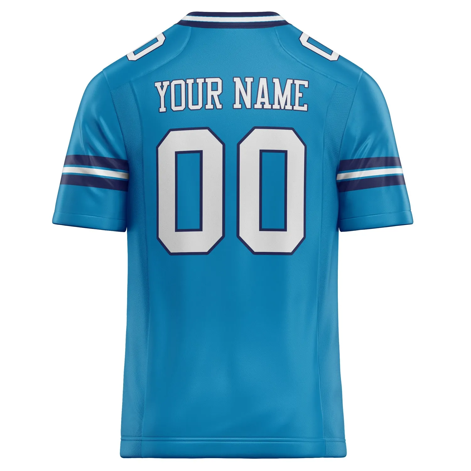 Custom Panther Blue White Solid Colour Football Jersey sold by Tailorly product image thumbnail 4