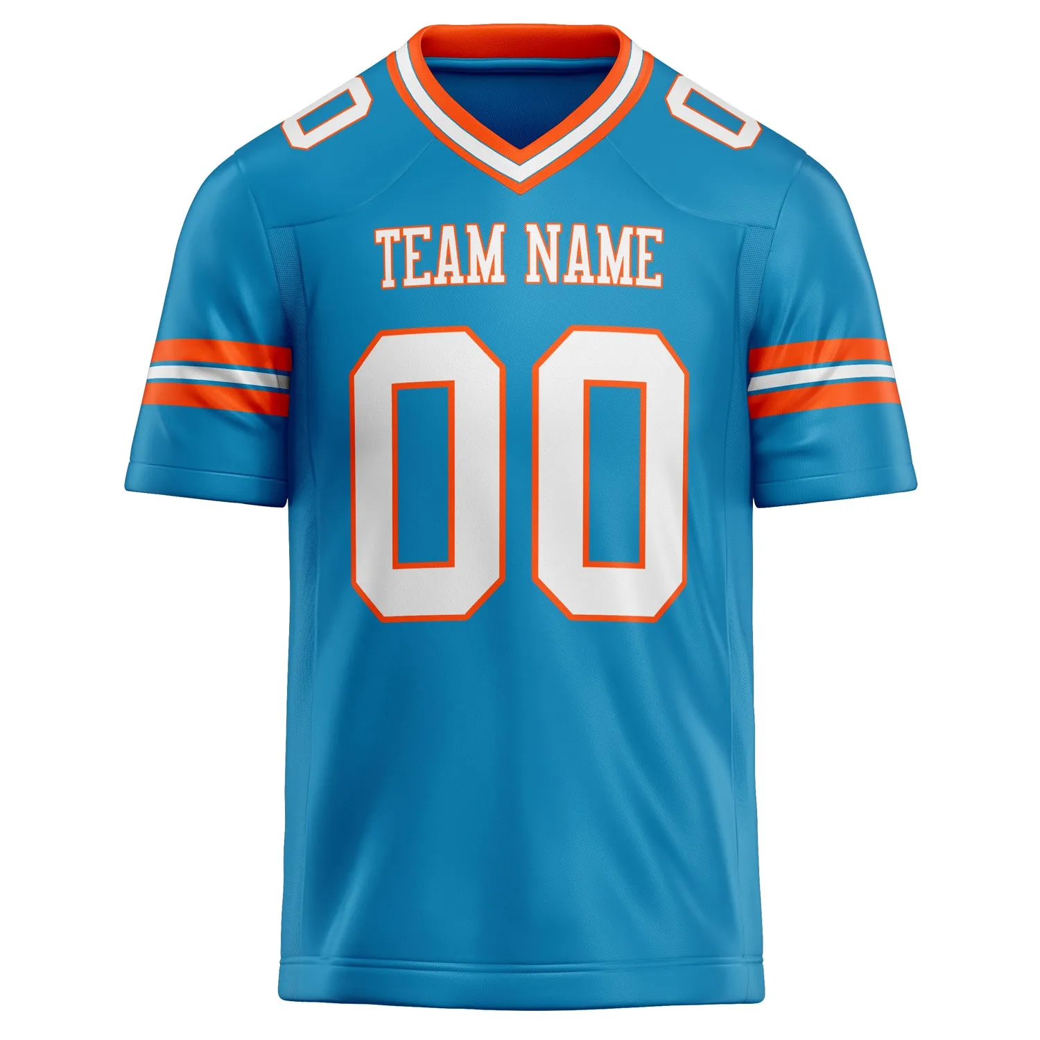 Custom Panther Blue White Solid Colour Football Jersey sold by Tailorly product image thumbnail 2