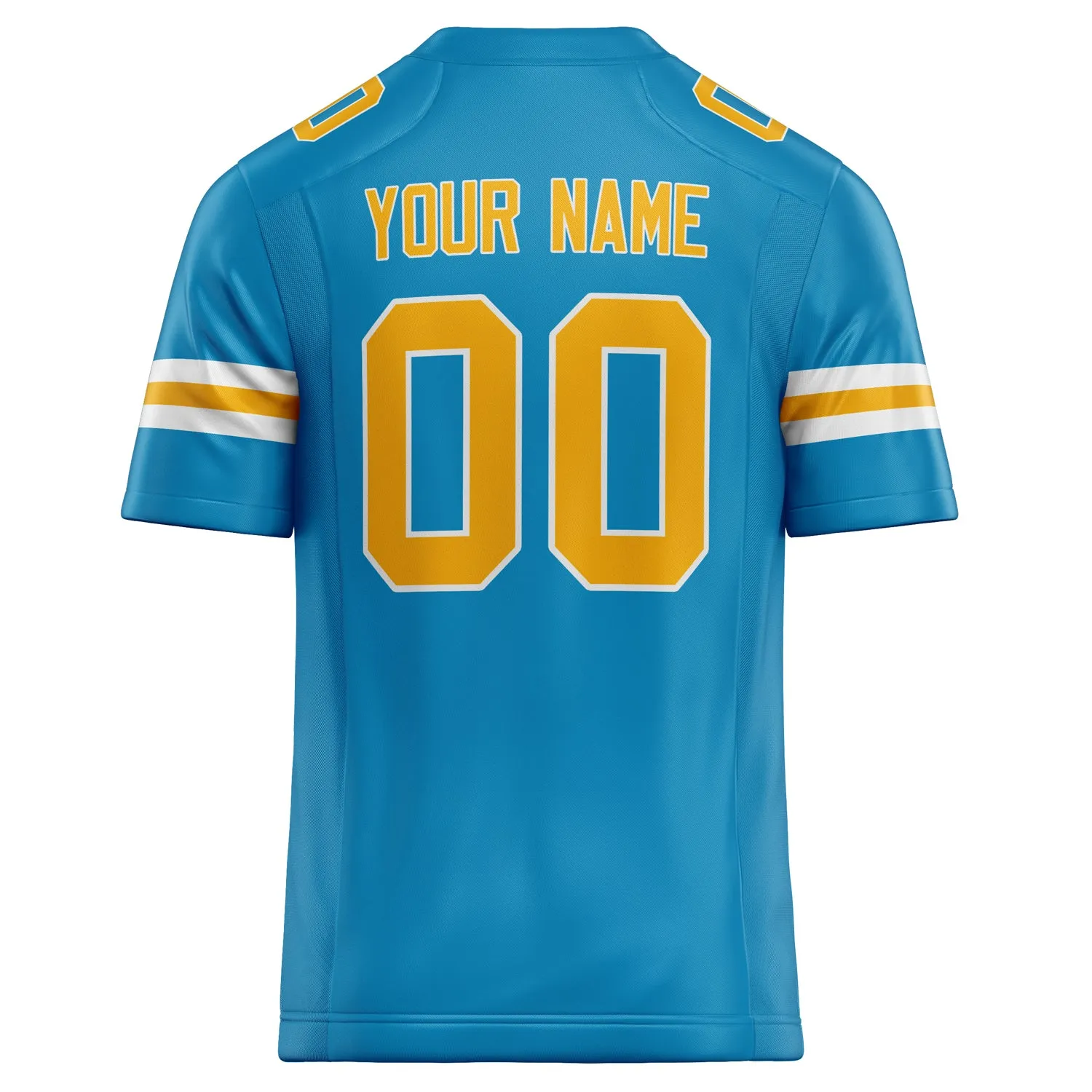 Custom Panther Blue gold Solid Colour Football Jersey sold by Tailorly product image thumbnail 4