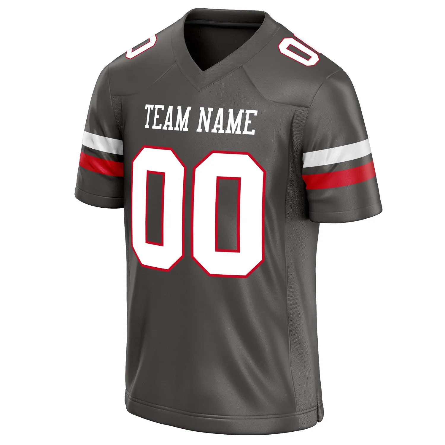 Custom Pewter White Solid Colour Football Jersey sold by Tailorly product image thumbnail 3