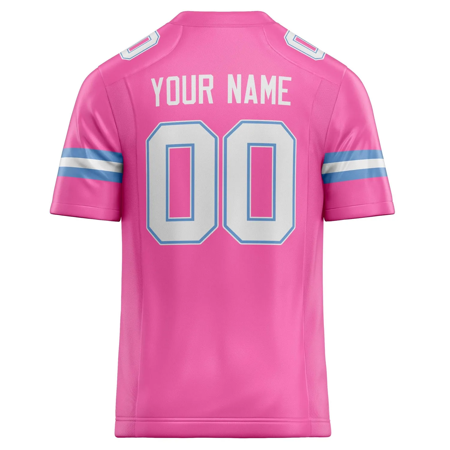 Custom Pink White Solid Colour Football Jersey sold by Tailorly product image thumbnail 4