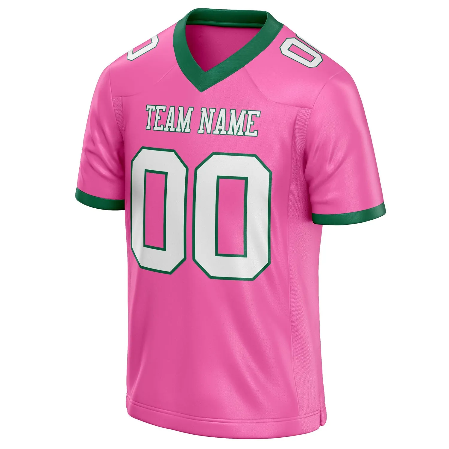 Custom Pink White Solid Colour Football Jersey sold by Tailorly product image thumbnail 3