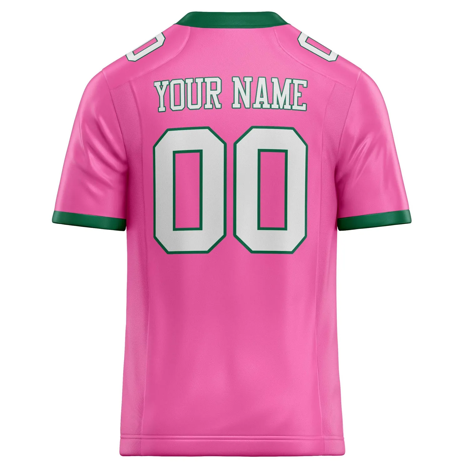 Custom Pink White Solid Colour Football Jersey sold by Tailorly product image thumbnail 4