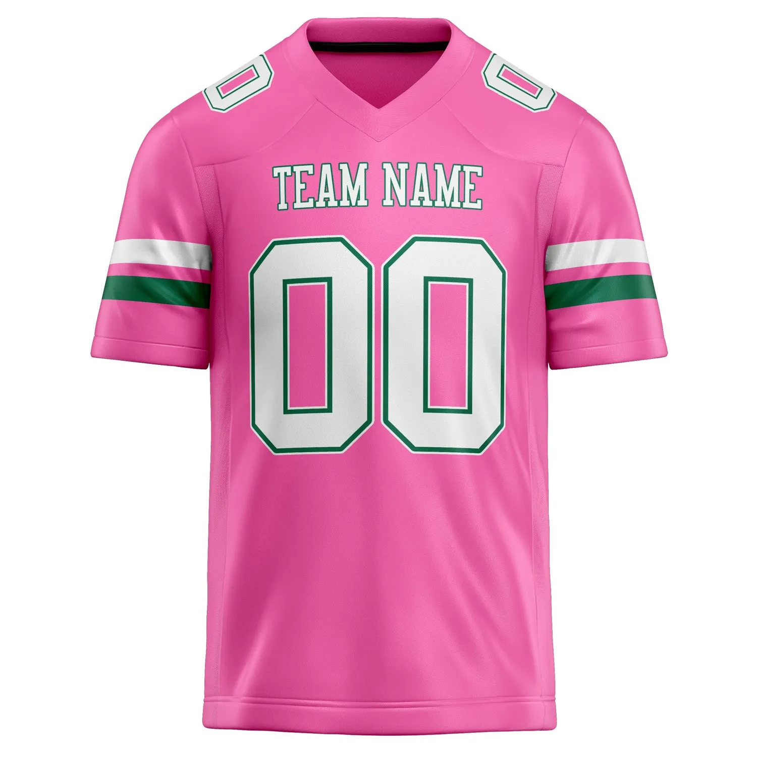 Custom Pink White Solid Colour Football Jersey sold by Tailorly product image thumbnail 2