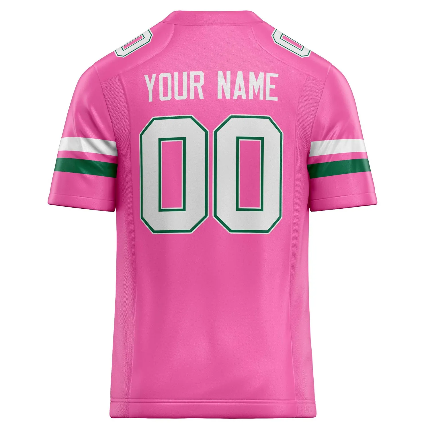 Custom Pink White Solid Colour Football Jersey sold by Tailorly product image thumbnail 4