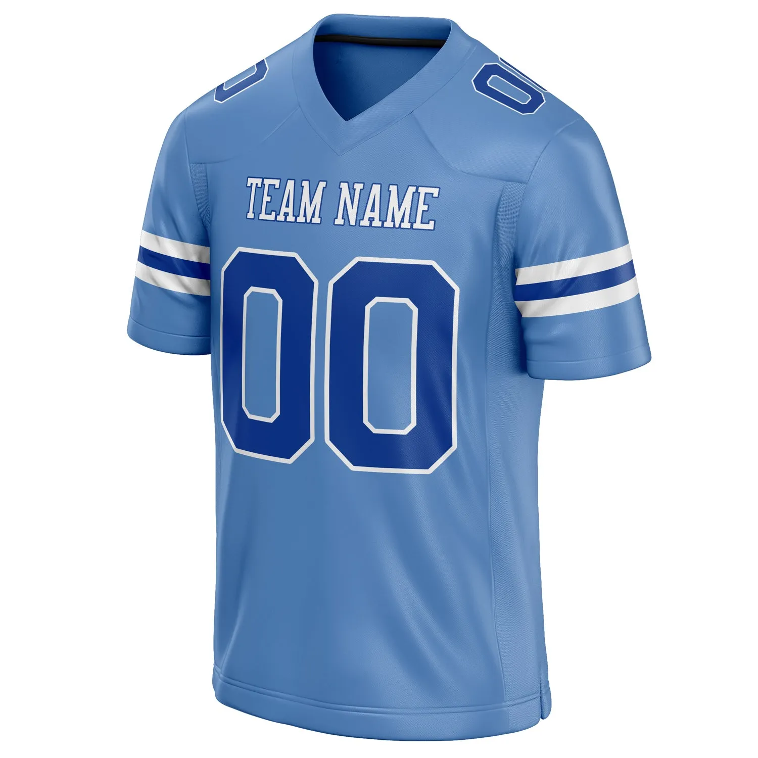 Custom Powder Blue royal Solid Colour Football Jersey sold by Tailorly product image thumbnail 3