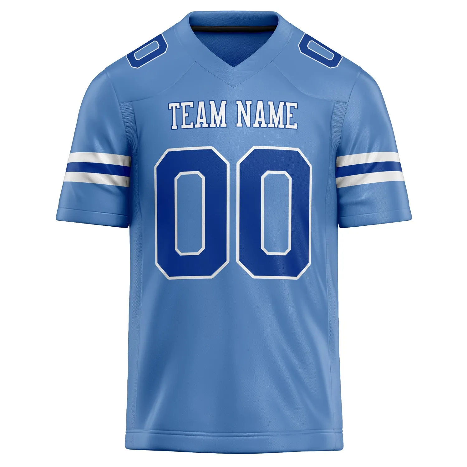 Custom Powder Blue royal Solid Colour Football Jersey sold by Tailorly product image thumbnail 2