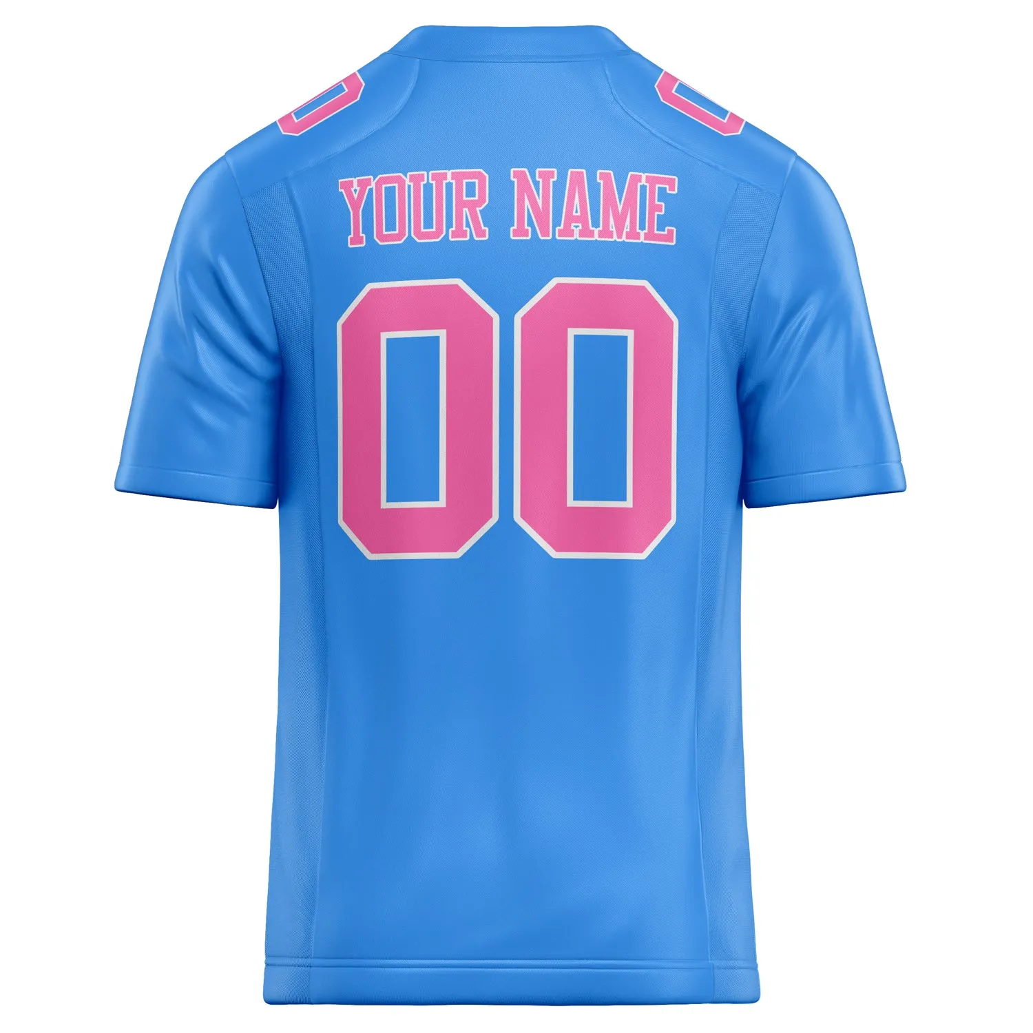 Custom Powder Blue pink Solid Colour Football Jersey sold by Tailorly product image thumbnail 4