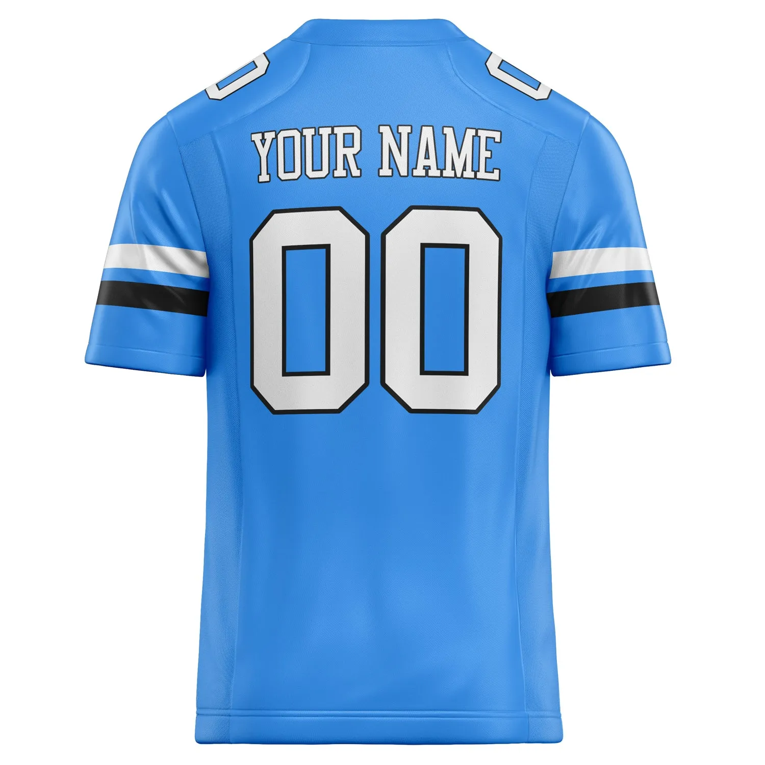 Custom Powder Blue White Solid Colour Football Jersey sold by Tailorly product image thumbnail 4