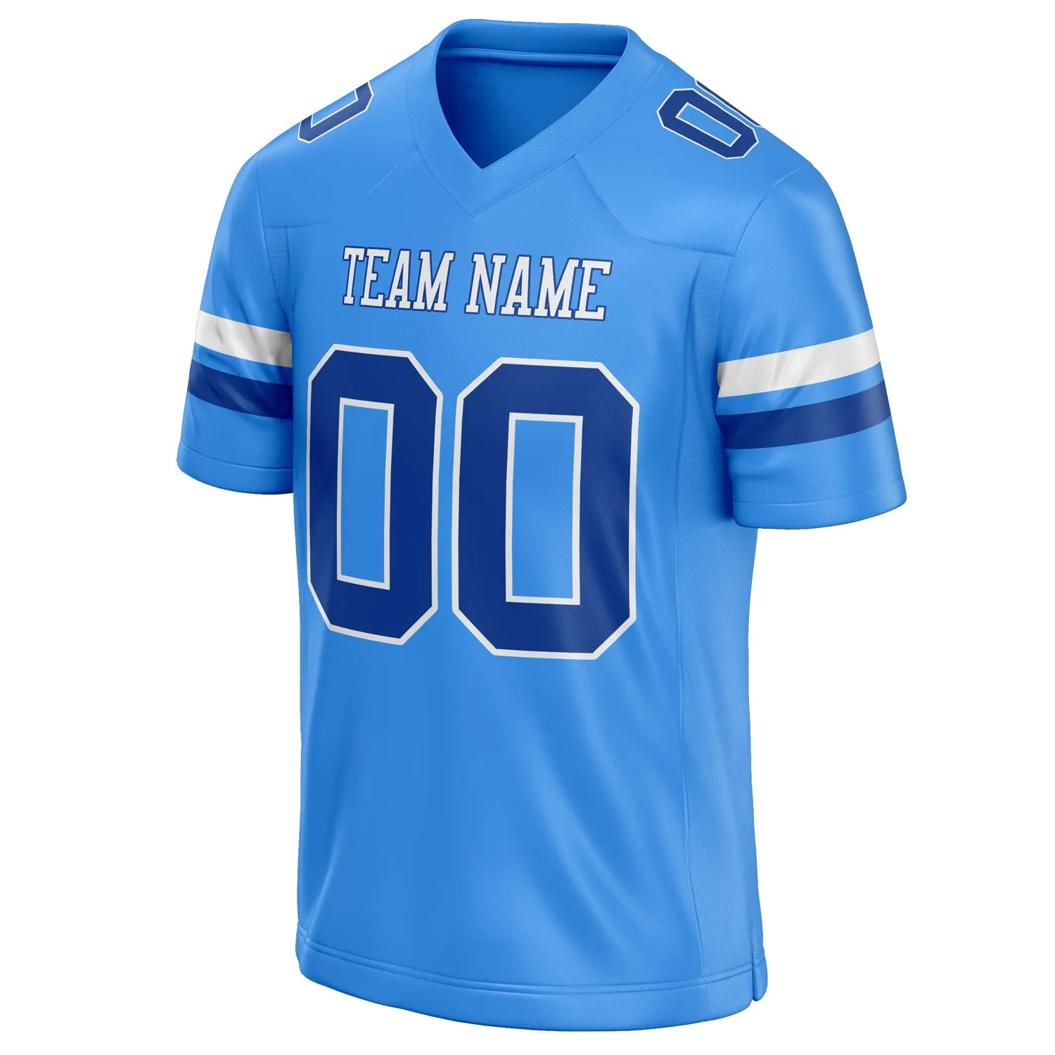 Custom Powder Blue royal Solid Colour Football Jersey sold by Tailorly product image thumbnail 3
