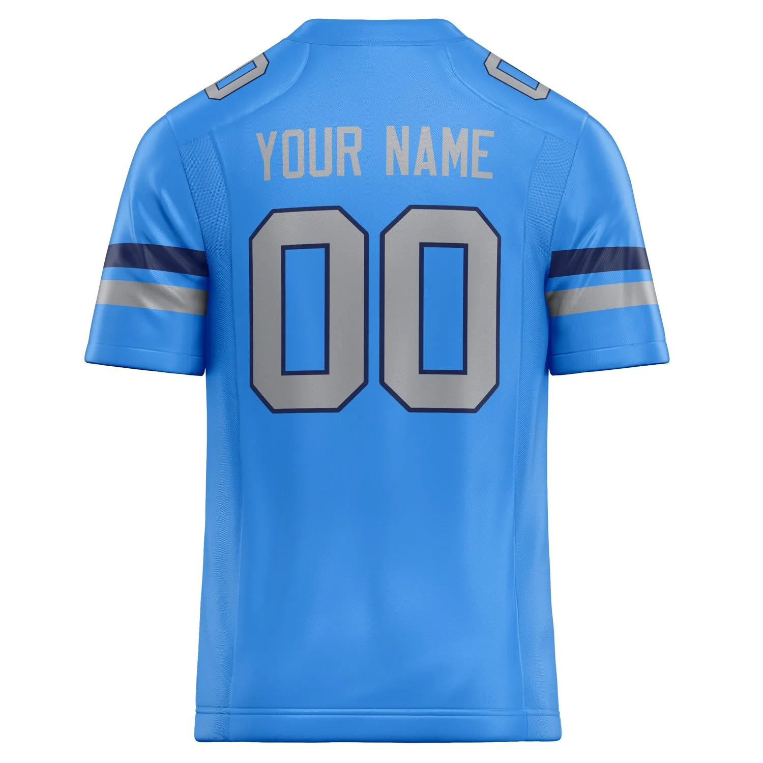 Custom Powder Blue gray Solid Colour Football Jersey sold by Tailorly product image thumbnail 4