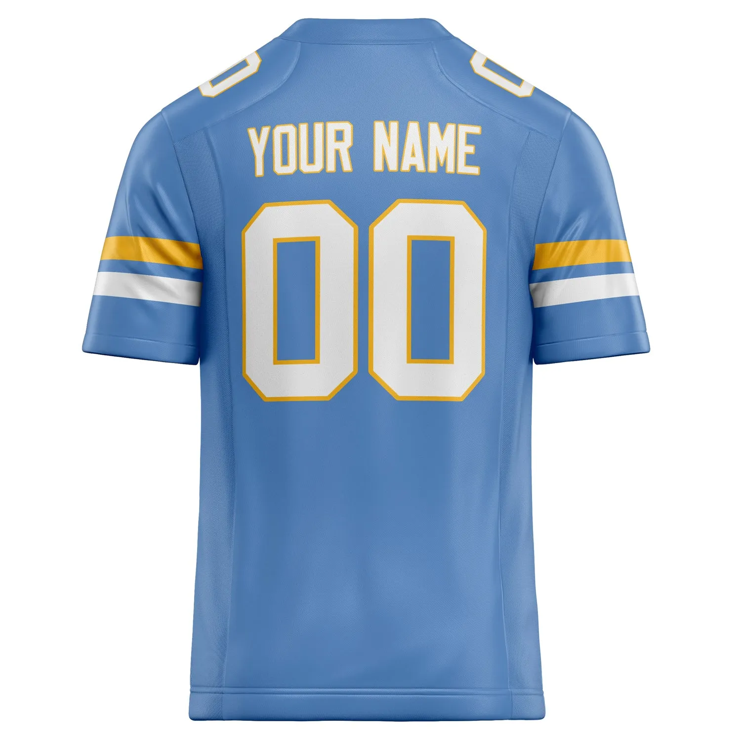 Custom Powder Blue White Solid Colour Football Jersey sold by Tailorly product image thumbnail 4