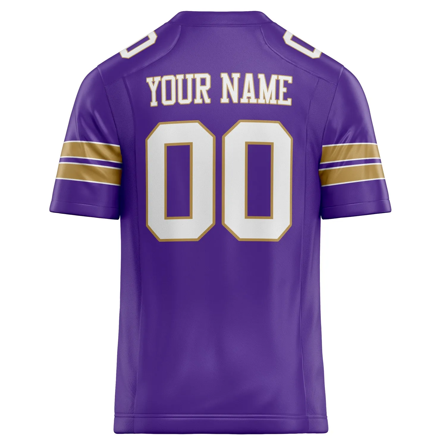Custom Purple White Solid Colour Football Jersey sold by Tailorly product image thumbnail 4