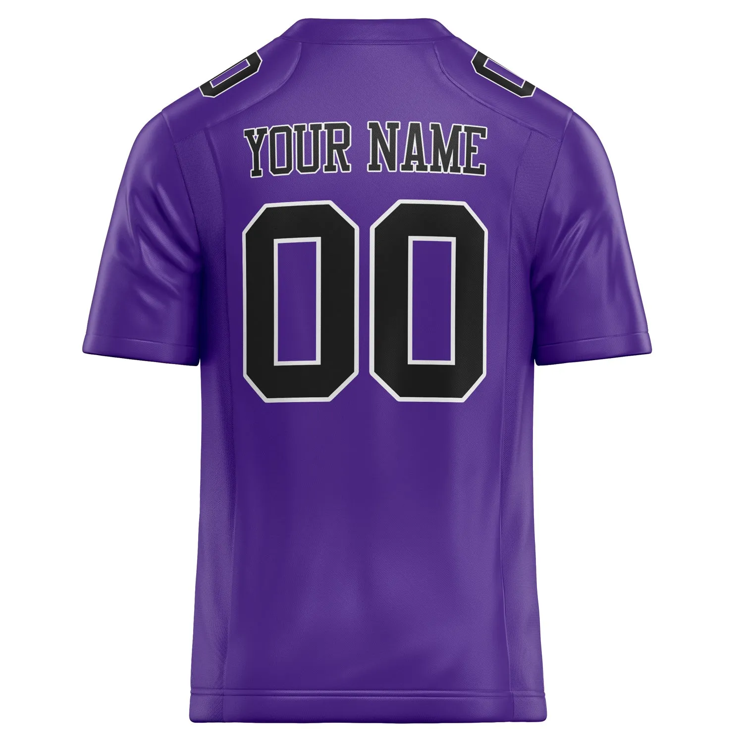 Custom Purple Black Solid Colour Football Jersey sold by Tailorly product image thumbnail 4
