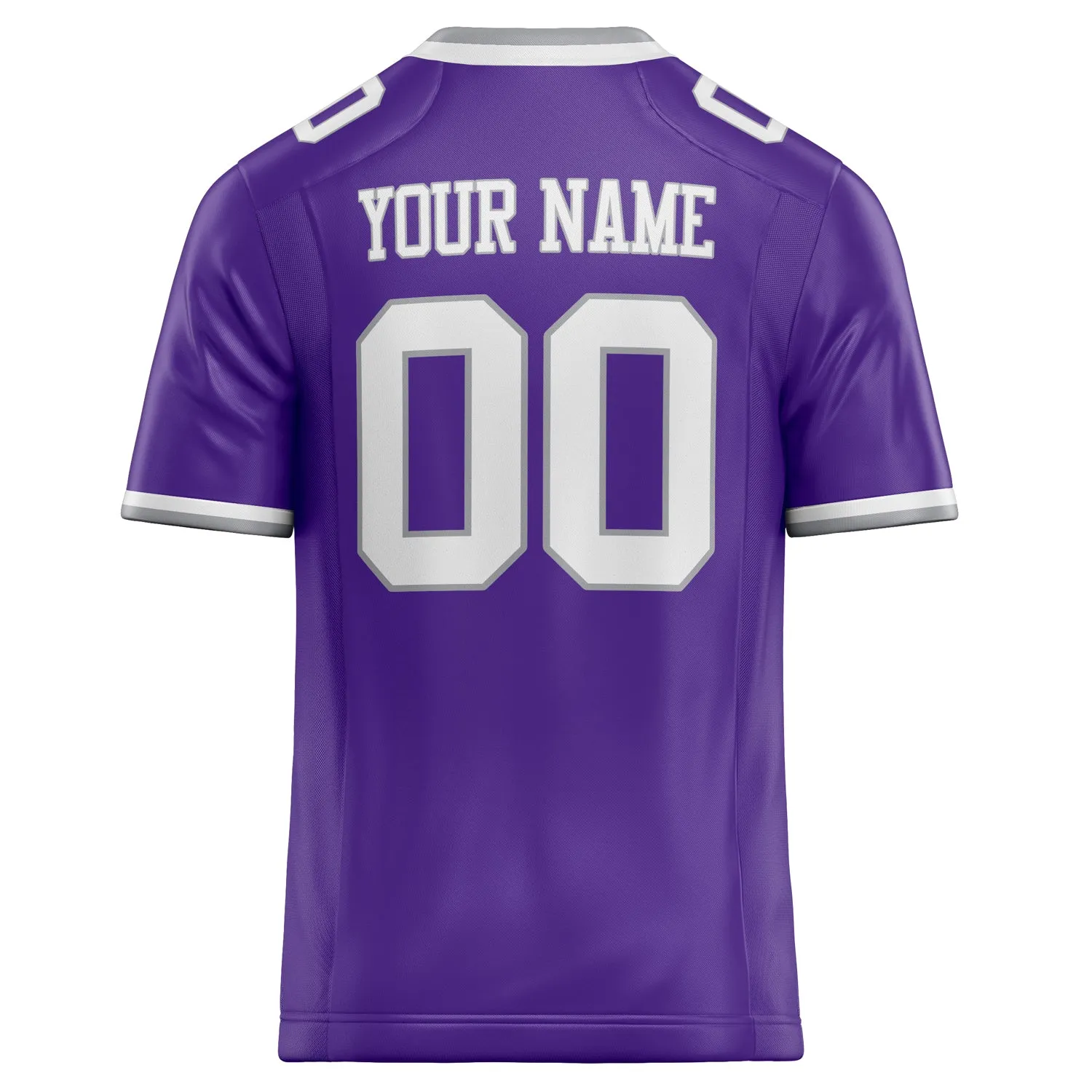 Custom Purple White Solid Colour Football Jersey sold by Tailorly product image thumbnail 4