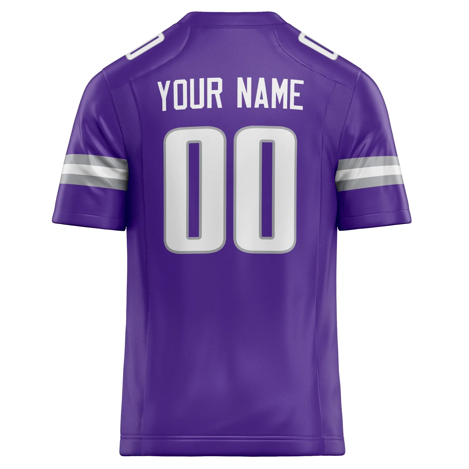Custom Purple White Solid Colour Football Jersey sold by Tailorly product image thumbnail 4
