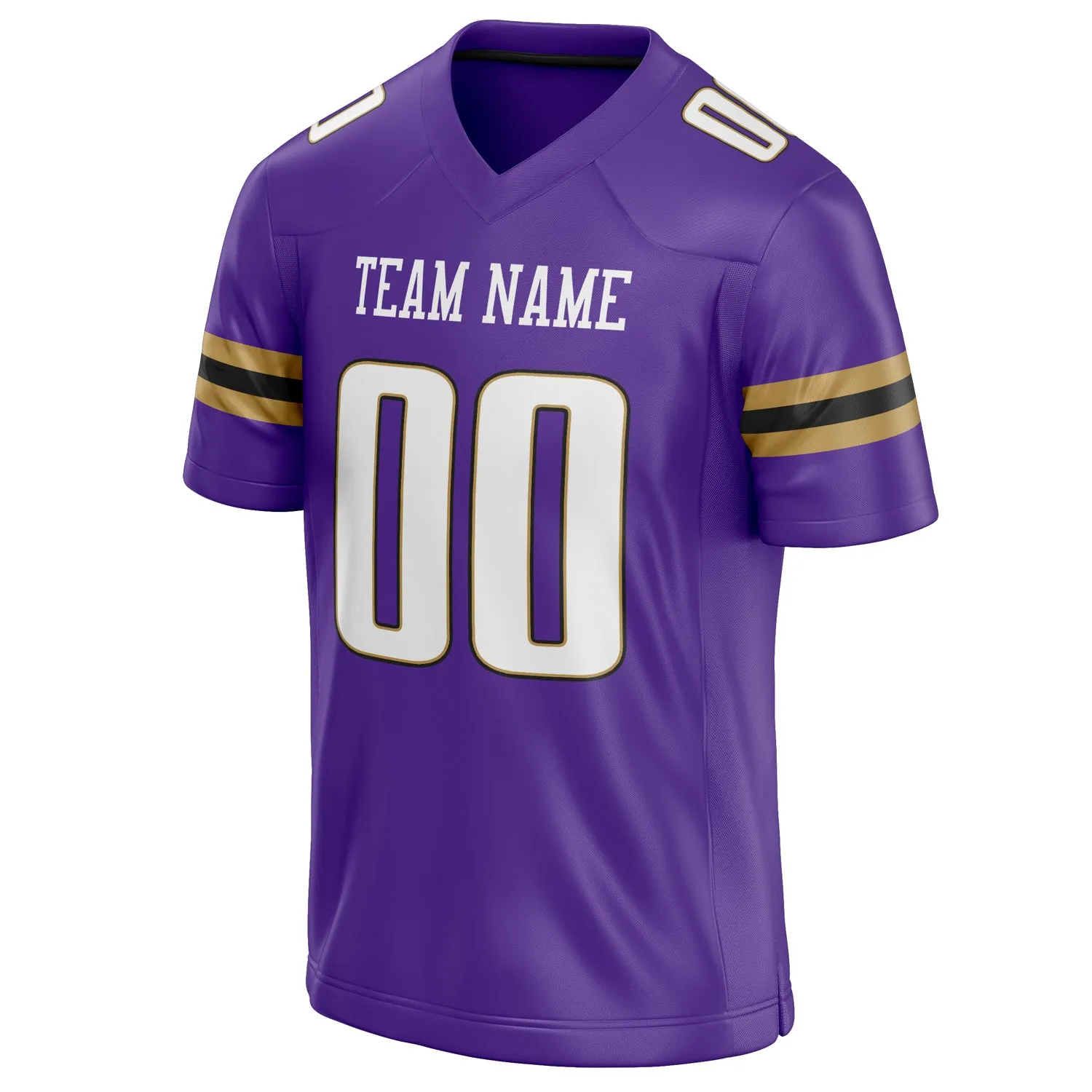 Custom Purple White Solid Colour Football Jersey sold by Tailorly product image thumbnail 3